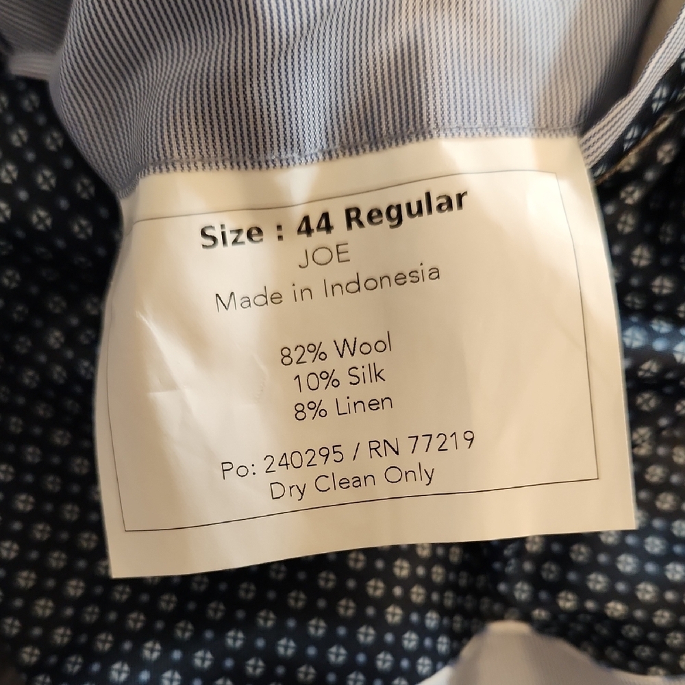 Joe By Joseph Abboud Men's Navy Plaid Blazer - image 2